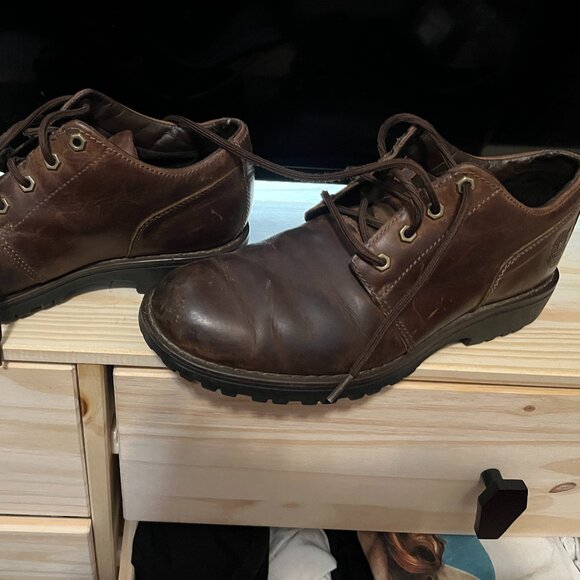 Timberland Brown Waterproof Leather Oxford Work Boots Men’s 9.5M Style 94582 main image 4